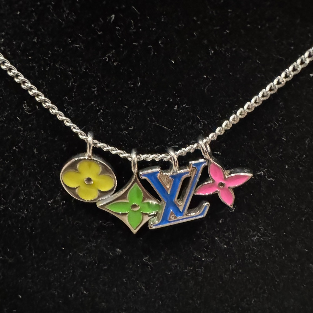 Louis Vuitton RARE Multi Color Charm Necklace